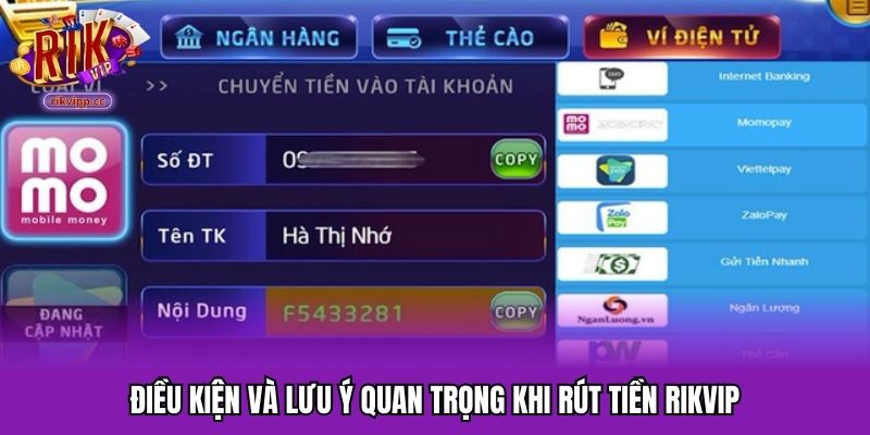 Điều kiện rút thưởng tại cổng game rõ ràng và minh bạch